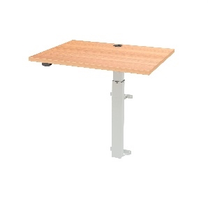 Hæve-/sænkebord  80x60 cm Væg